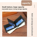 Stylish Retro Men'S Wallet Slim  Versatile Men'S Pu Leather Wallet Sleek Men'S Short Wallet for  Use Travel Accessory Business Essential Gift For Men Suitable For All Occasions. 