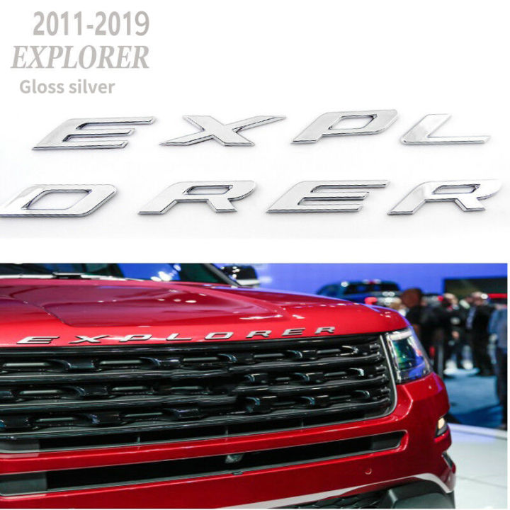 Explorer%20Car%20Emblem%20Front%20Hood%20Emblem%203D%20Letters%20Explorer%20Sticker%20Fit%20for%20Ford%202011-2019%20Explorer%20(Gloss%20Silver)%20-%20Image%202