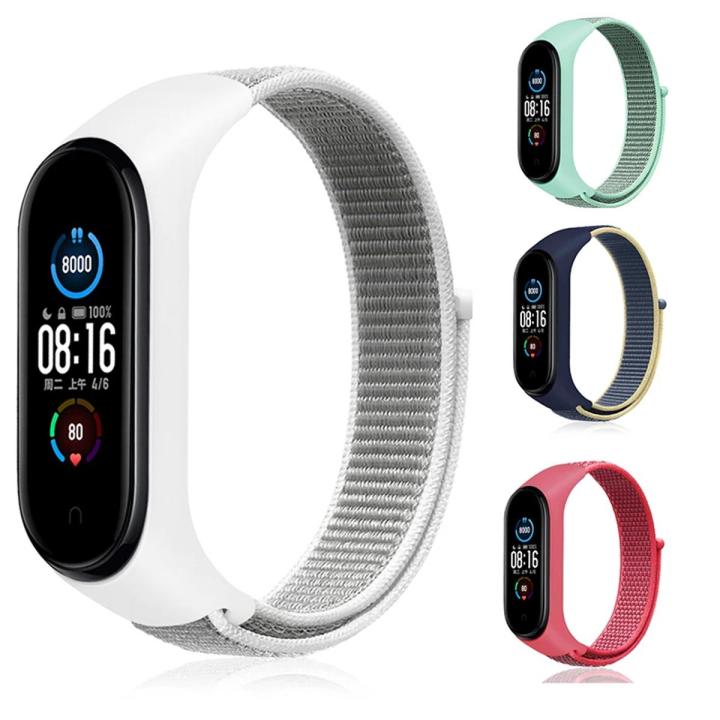 Xiaomi Mi Band 3/4/5/6/7/Aazfit Band 5 Is Compatible With Nylon Band - Xiaomi Band 3/4/5/6/7/Amazfit Band 5 For Replacement Strap Ristband Sport Band