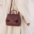 2024 French Brand Shoulder Crossbody Tote Bag Triple Colored Piglet Bag Contrast Litchi Pattern Handbag Smiling Face Bags. 