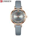 2022 Ladies Wrist Watch Green White Blue Curren Watch Women's Quartz Leather Wrsitwatches Fashionable Classic Clock Montre Femme.