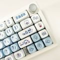 Winter Bear Theme Keycap MOA Height Five-Sided Sublimation 131-Key Mechanical Keyboard. 