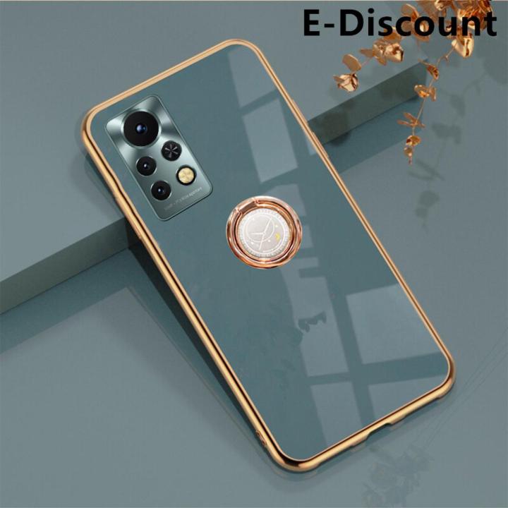 For infinix Note 11 Pro Case Soft Transparent Plating Cases for infinix Note11 Pro Antioxidant Clear Ring Back Cover