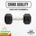 7.5kg Hex Dumbbell 1 pcs - Sports & Fitness. 