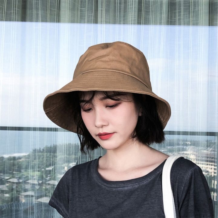 Solid%20Color%20Women%20Bucket%20Hat%20Summer%20Foldable%20Sunscreen%20Panama%20Fisherman%20Hat%20Female%20Outdoor%20Sun%20Prevent%20Hat%20Travel%20Beach%20Cap%20-%20Image%205