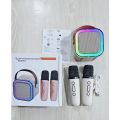 K12 RGB Wireless Karaoke Bluetooth Speaker With Two Microphone.
