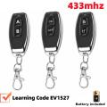 433Mhz RF Remote Control On Off Button Learning Code EV1527 Smart Home Transmitter For Led Light Car Gate Garage Door Alarm Key.