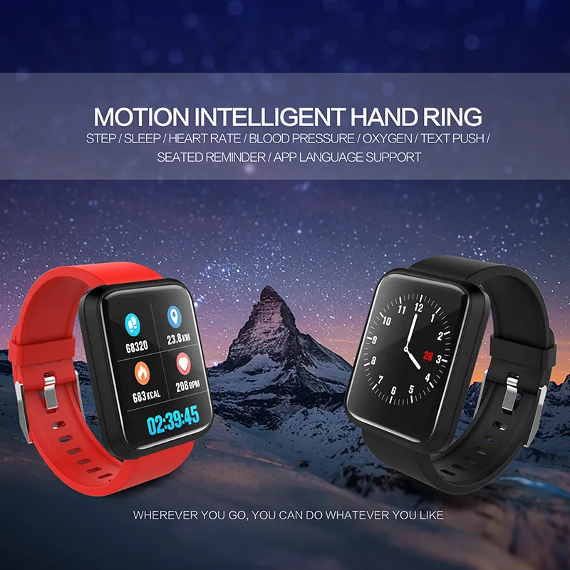 1.3 inch LCD waterproof sports wristband Fitbit tracker with heart rate and blood pressure intelligent wristband Daraz .bd