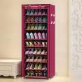 9 Layer Portable Shoe Cabinet – Space Saving Shoe Organizer. 