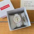【Can last for 5 years】 in Milk Huhu Girl Children's Watch Girl's Heart Small Dial Simple Mori Style Small High-Looking Student Cute. 