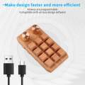 Mini 12-key Keyboard Custom Shortcuts Plug and Play Keypad for Office Games.