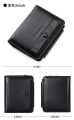 High Quality New Fashion Retro PU Leather Short Wallet Men 3 Fold Card Holder Multi-card Coin Purse. 
