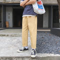 [S-3XL] Pants Men Long Plus Size Straight Cut Korean Fashion Men ClothesHarajuku Plain Casual Big Size Men's Chinos Pants Trousers. 