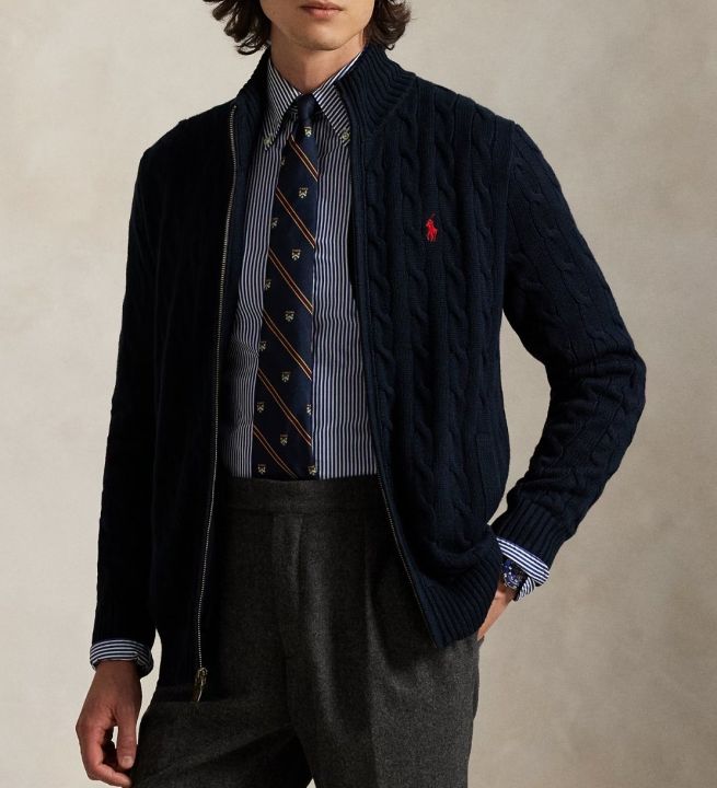 Ralph%20Lauren%20Cable-Knit%20Cotton%20Full%20Zipper%20Sweater%20%E2%80%93%20Navy%20Blue%20-%20Image%203