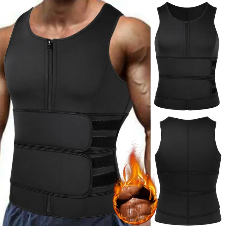 Sauna%20Waist%20Trainer%20Vest%20for%20Men%20Weight%20Loss%20Sweat%20Vest%20Double%20Tummy%20Control%20Trimmer%20Belts%20Neoprene%20Workout%20Upper%20Body%20Shaper%20-%20Image%203