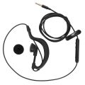 2X 3.5mm Single In-Ear Only Mono Earphone Earbud Headphone w/ Mic for Phone. 