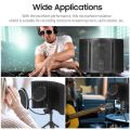 Microphone Isolation Shield with HighDensity SoundAbsorbing Sponge, 3Panel Foldable Windshield Mini Soundproof ?with Tripod Pop Filter and Microphone Sd for Studio Recording. 