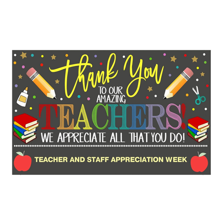 90x150cm Photography Backdrops Teachers Day Thank You Teachers Backdrops for Indoor and Outdoor Backgrounds