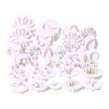 33 Piece Fondant Cake Cookie Plunger Cutter, Flower Leaf Butterfly Heart Shape Decorating Mold, DIY Tools. 