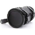 Motorcycle Fork Bag PU Leather Bicycle Handlebar Tool Pouch Sissy Bar Roll Storage Bag Saddle Bag, Universal. 