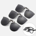 Photochromic Clip-On Sunglasses Lightweight Clip-on Frameless Flip-Up Glasses Polarized UV Protection Polarized Clip-ons for Outdoor Activities Driving Sunglasses Universal Fit Eye Protection Fashion. 