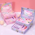 HelloKimi Kids Makeup Kit for Girl Children's Makeup Set Girl Real Makeup Washable Cosmetics Kit Little Girls Make Up Toy Non Toxic Cosmetics Play Set Beauty Toy with Cosmetic Case. 