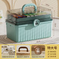 Multi-layer medicine box, home medicine box, large capacity medicine storage box, transparent large medical emergency medicine box. 