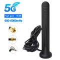 GSM 3G 4G 5G Antenna Outdoor Omni Aerial High Gain 15dBi RP SMA Male TS9 CRC9 Waterproof Magnetic Antenna for Wifi Router Modem.