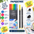Deli EQ900-06 Fineliner Pen Set 6 Colors for Drawing, Sketching & Writing.