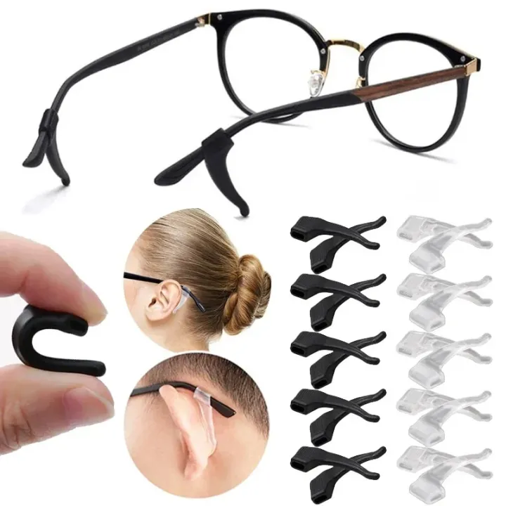 5/20pairs%20Silicone%20Anti-slip%20Ear%20Hook%20for%20Glasses%20Elastic%20Grip%20Temple%20Tip%20Stoppers%20Holder%20Eyeglasses%20Eyewear%20Retainer%20Holders%20-%20Image%203