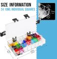 24 Grid Gouache Watercolor Acrylic Moisturizing Palette Leakproof Color Storage.