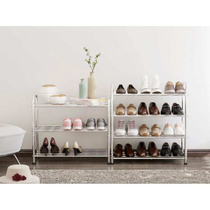 Tier Shoe Rack Stand Heavy Duty Metal Shoe Tower Storage