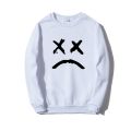 Round Collar Without A Hat Men Sweatshirt Lil Peep Hoodies Happy Smiling Face Print Fleece Pullover Hoodie Men Women Streetwear. 