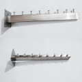 Nasima Premium Stainless Steel Wall Mounted Clothes Display Hanger Bar – Heavy Duty Multi-Hook Organizer for Retail Shops, Showrooms, and Wardrobes.