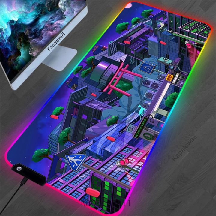 ASUS Speed Gaming Mousepad RGB ROG Mouse Pad Gamer XL Large Keyboard Desk Mat Computer PC Gaming 100x50 LED Play RunTable Carpet