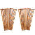 36 Pcs Knitting Needles DIY Carbonized Bamboo Single Point Wool Netting Needle.