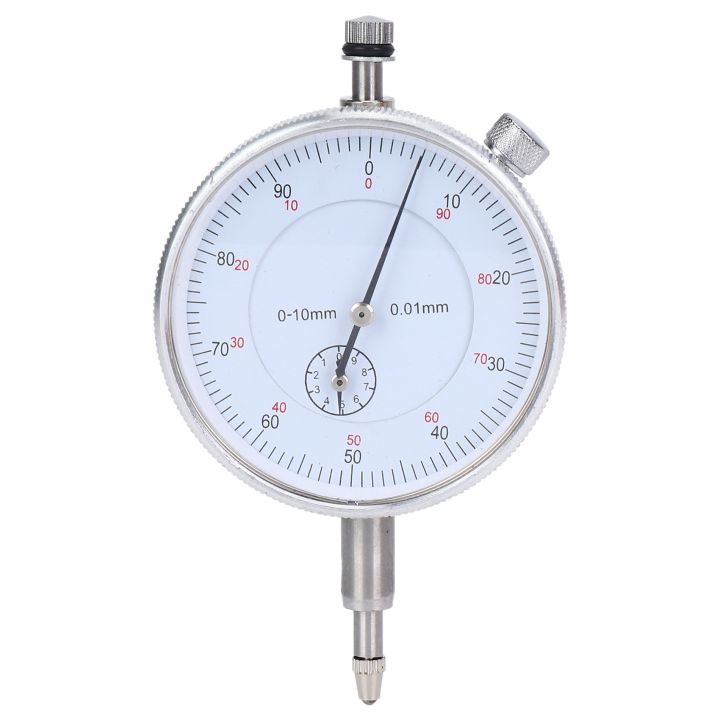 Dial Indicator Gauge 0-10mm Meter Precise 0.01 Resolution Concentricity Test