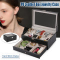 Fashion Watch 12 Slot Watch Case Display Box Leather Top Glass Jewelry Storage Organizer Gift. 