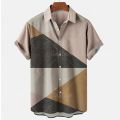 2022 Hawaiian Shirt Men 5xl Men's Striped Shirt 3d Print Fashion Casual Retro Style Short-sleeved Unisex Shirt Camisa Manga Curt.