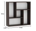Javis Engineered Wood Wall Decor Floating Shelf, Office Display Rack Decorative Hall Décor for Living Room Home Furniture (Wenge 24x24").