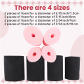 4 Sizes 8 Pieces Cup Turner Foam Tumbler Inserts for 1/2 Inch PVC Pipe Tumbler Inserts for 10 Oz to 40Oz All Tumblers.
