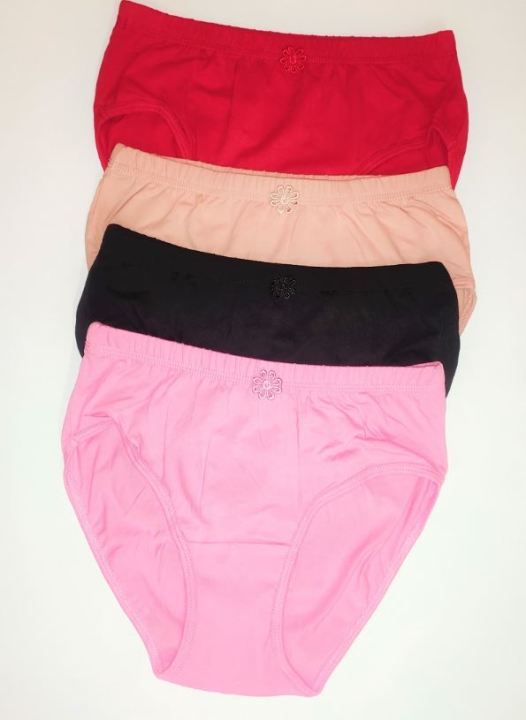 4 pieces Printed Cotton Panty For Women