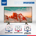 Vikan 32 Inch TV Ram 2GB Rom 16 GB Android Smart Wi-Fi HD LED TV 4K Supported Television Android version 11.0 Built-In. 