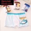 HH 2 Piece Kids Boys Underwear Cartoon Children's Shorts Panties for Baby Boy Toddler Boxers Stripes Teenagers Cotton Underpants.