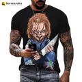 2022 Hot Horror Movie Child of Play Character Chucky 3D Printed T-shirt Men Women Children Summer Casual Streetwear Cool Tops. 