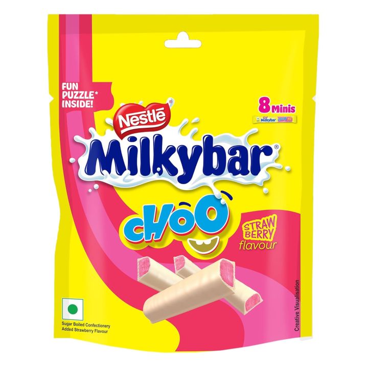 Milkybar Strawberry Choco 8 minis 80g INDIAN | Daraz.com.bd