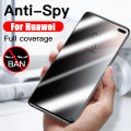 Privacy Anti Spy Tempered Glass For Huawei P20 P30 P40 Lite Y7 Pro Y9 Prime 2019 Y9S Y7P Y6P Y6S Nova 11 11i 10 8 8i 9 3 3i 7 SE 7i 5T Y90 Y70 Mate 20 X Honor 10 20 20S 8X Screen Protector Film.
