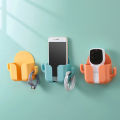 1PCS Wall Mounted Organizer Box.Punch Free TV Remote Control Storage Mounted Phone Plug Wall Holder.