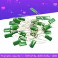 10Pcs/lots Polyester Film Capacitor 100V 250V 400V 630V 1000V All Series 1nF 1.5nF 2.2nF 100nF 2A471J 220PF 270PF 330PF 470PF. 