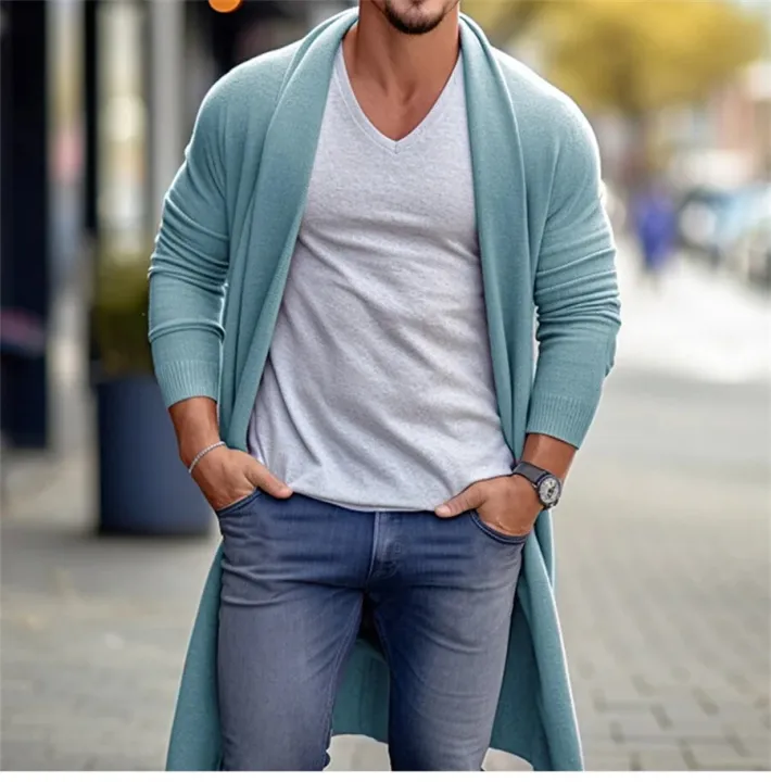 2024%20Autumn%20Men's%20Knitted%20Cardigan%20Casual%20Long%20Sweaters%20Male%20Long%20Sleeve%20Outerwear%20Solid%20Color%20Loose%20Streetwear%20Knit%20Jacket%20-%20Image%206